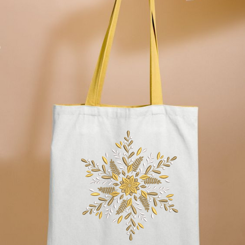  machine embroidery design, fairy snowflake for the new year