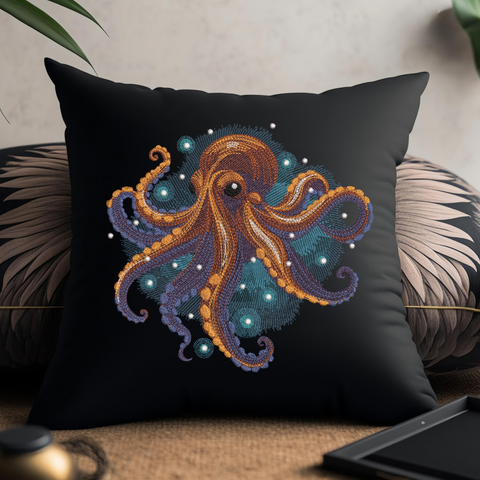 Octopus, embroidery design