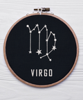 Constellation Virgo, machine embroidery design