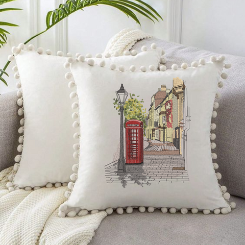 Street of London, machine embroidery design