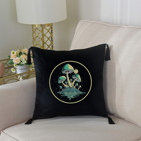 Magic Glowing Mushrooms, machine embroidery design