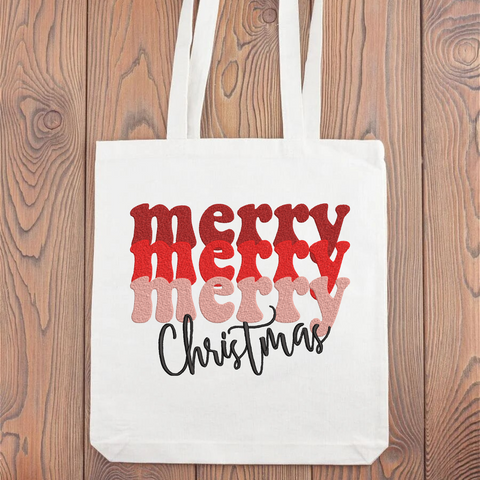 machine embroidery design Merry Christmas