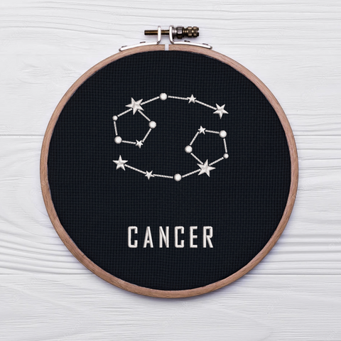 Constellation Cancer, machine embroidery design