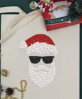 machine embroidery design Santa in Glasses