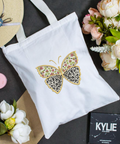 Floristic butterfly, machine embroidery design