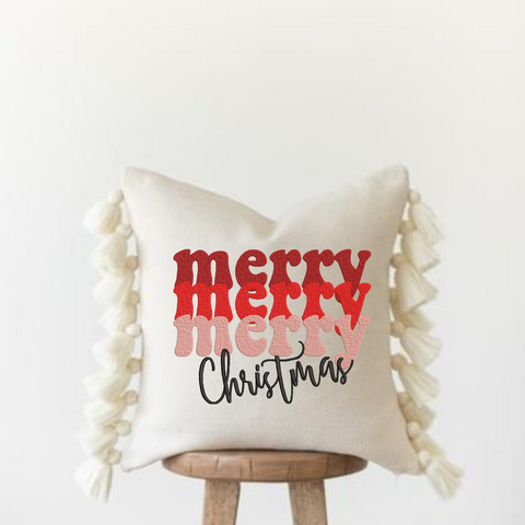 machine embroidery design Merry Christmas