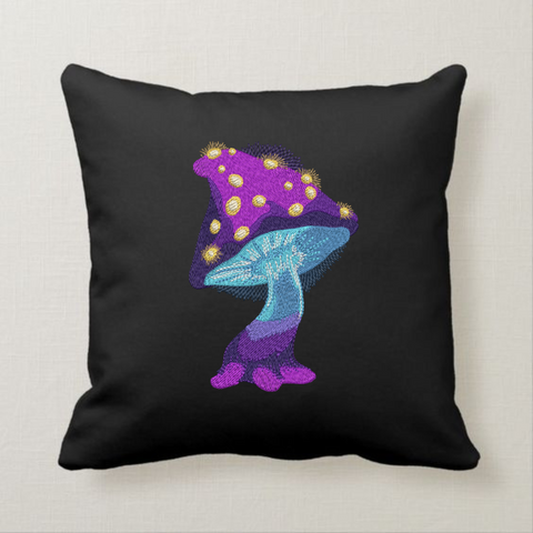 Magic Mushroom with Fireflies machine embroidery design