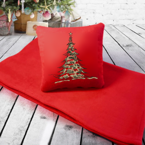 machine embroidery design Fluffy Christmas tree