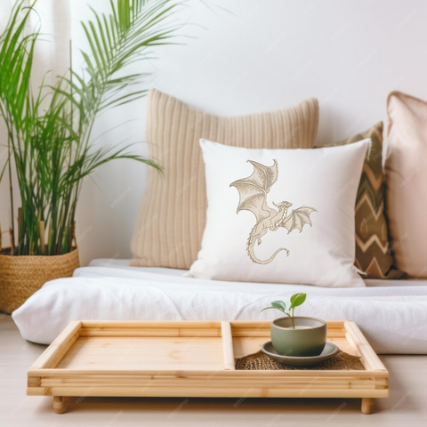 Flying Dragon, machine embroidery design