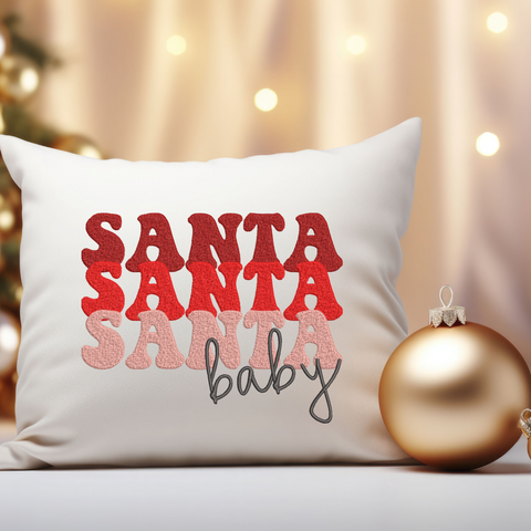 Santa Baby Christmas machine embroidery design