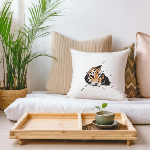 Baby Tiger, machine embroidery design