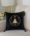 machine embroidery design, Christmas tree and Moon