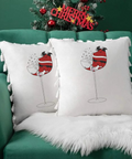 machine embroidery design ,Santa Claus in a Glass of Champagne