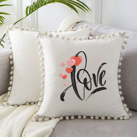 Love, machine embroidery design