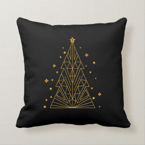 Christmas geometric Tree Machine Embroidery Design