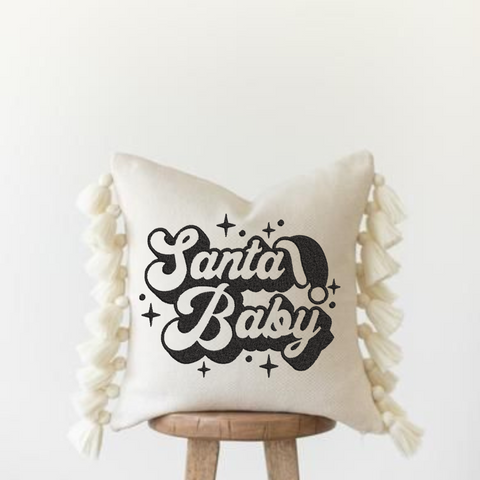 machine embroidery design Santa Baby Christmas