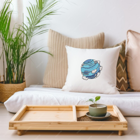 Planet Neptune, machine embroidery design