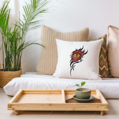 Dragon's eye abstraction machine embroidery design