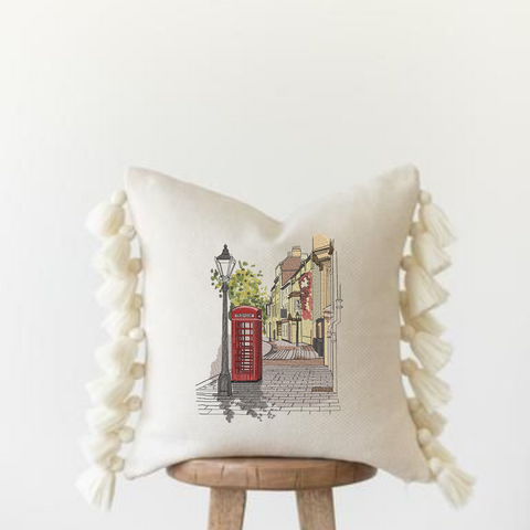 Street of London, machine embroidery design