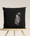 Zebra on Black Background - Hoop&Stitch