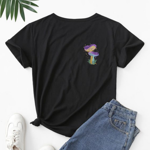 Magic Mushroom with Fireflies machine embroidery design