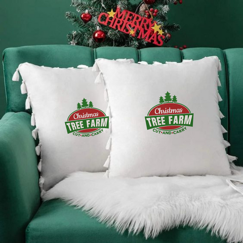 machine embroidery design Christmas tree farm