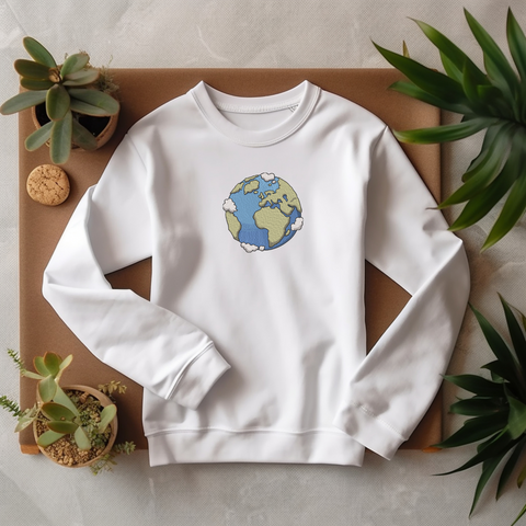 Planet Earth, machine embroidery design