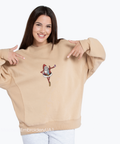 Cute Santa machine embroidery on sweatshirt