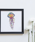 Medusa Watercolor, machine embroidery design