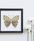 Floristic butterfly, machine embroidery design