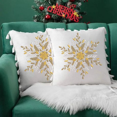  machine embroidery design, fairy snowflake for the new year