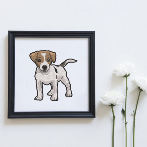  Jack Russell Terrier, machine embroidery design