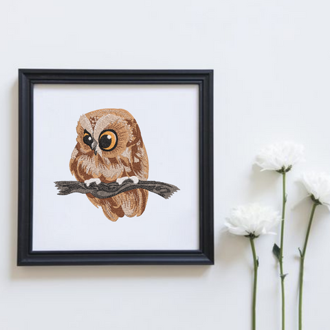 Cute Owl, machine embroidery design