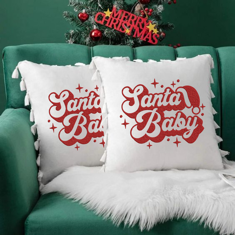 machine embroidery design Santa Baby Christmas