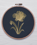 Flower machine embroidery