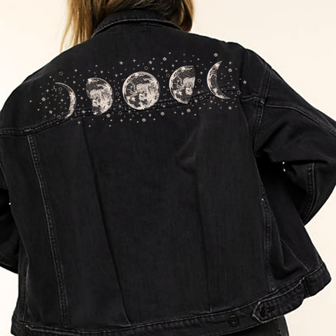 Phases of the Moon, machine embroidery design