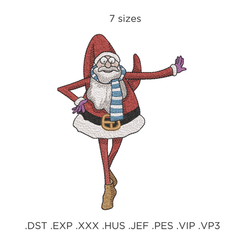 Cute Santa, machine embroidery design