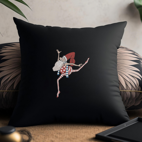 Funny Santa pillow embroidery design