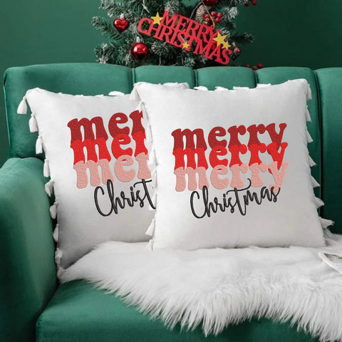 machine embroidery design Merry Christmas